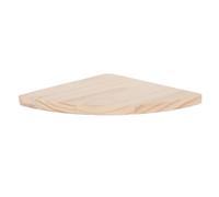Core Products Solid Pine Corner Shelf Kit, 20Cm Floating Shelf, Natural Finish - Diy Paintable