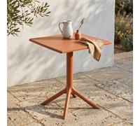 Core Products Square Plastic Garden Bistro Table, Terracotta