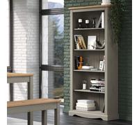 Core Products Tall Bookcase Premium Corona Grey Wax & Antique Wax Top H177.6Cm X W80.0Cm X D29.6Cm