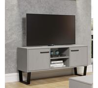 Texas Grey Pine 2 Door Flat Screen TV Unit, none