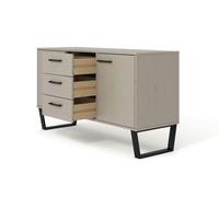 Core Products Texas Grey Medium Sideboard with 2 Doors & 3 Drawers