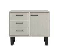 Texas Small Sideboard With 1 Door, 3 Drawers Core Products Grey One Size