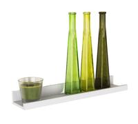 Core Products White Floating Display Shelf - Modern Dura Book & Picture Storage Unit, W58Cm X D10Cm