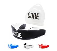 CORE Protection Mouth Guard with Case Slim Fit Gum Shield Suitable for Kids, Teens & Adults for All Contact Sports, BMX, Scooters & Skateboarding - Black