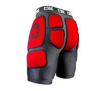 Core Protection Stealth Impact Protective Shorts for Action Sports/MMA/Boxing/Rugby/Scooter/BMX (Large) Black