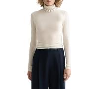 Scotch & Soda Women's Core Roll Up Neck Long Sleeve T-Shirt, White, M