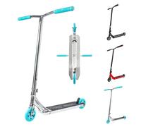 CORE SL3 Complete Scooter - Professional Scooter for any Age Rider - Pro Scooters for Kids Pro Scooters for Adults - Ready to Ride Trick - Chrome/Teal