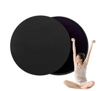 Core Sliders - 2 Pack Sided Pilates Exercise Gliding Discs, Smooth Floor Sliding Fitness Training Tool, Balance Workout System, Foam + ABS Low Friction Design Durable Lightweight Bu
