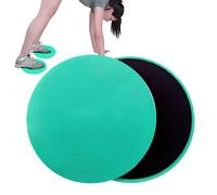 Core Sliders - 2 Pack Sided Pilates Exercise Gliding Discs, Smooth Floor Sliding Fitness Training Tool, Balance Workout System, Foam + ABS Low Friction Design Durable Lightweight Bu