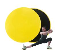 Core Sliders - 2 Pack Sided Pilates Exercise Gliding Discs, Smooth Floor Sliding Fitness Training Tool, Balance Workout System, Foam + ABS Low Friction Design Durable Lightweight Bu