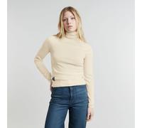 Core Slim Turtle Neck Knitted Sweater - White - Women XS