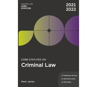 Core Statutes on Criminal Law 2021-22: 61 (Macmillan Core Statutes)