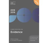 Core Statutes on Evidence 2018-19