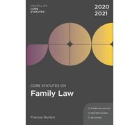 Core Statutes on Family Law 2020-21