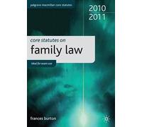 Core Statutes on Family Law (Palgrave Core Statutes)