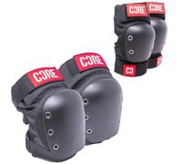 Core Street Combo Pad set - Kids Knee & Elbow Protective Pad Set for Skateboarding, RollerBlading, Stunt Scooter & Cycling for Beginners & Professionals - Black - Large