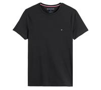 Core Stretch Cotton T-Shirt in Slim Fit with Crew Neck Black