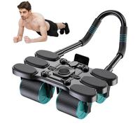 Core Trainer Wheel Self Obrunding Exercise Equipment for Abdominal Strength, Four Wheel Core Conditioning Device Automatic Rebound AB Fitness Tool for Men and Women in the Gym