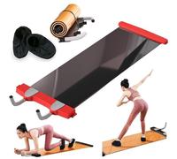 Core Training Slide Board for Leg Exercise and Workout, Fitness Glide Plate Mat for Abdominal Plank, Ideal for Roller Skating and Ice Hockey