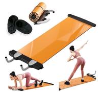 Core Training Slide Board for Leg Exercise and Workout, Fitness Glide Plate Mat for Abdominal Plank, Ideal for Skating and Ice Hockey