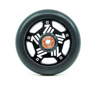 CORE Vent Stunt Scooter wheels - 110mm Spoked Ultra Light Wheel with ABEC 9 Bearings Alloy Core wheel (Replacement Pro Scooter Wheels) - Black