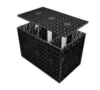 CORE WATER Soak Away/Attenuation Water Drainage Crate complete with Filtration Membrane Flooding Drainage Control [800mm x500mm x 540mm 0.216m³]