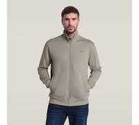 Core Zip Stand Up Collar Sweat - Beige - Men XL