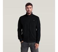Core Zip Stand Up Collar Sweat - Black - Men XL