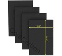 CoreCarbon 4-Pack HRF-A100 Exact Fitment Pre-Filter Designed to Fit Honeywell Insight Air Purifier Models HPA5100, HPA5100W, HPA5100B, Black, 7-3/8 x 10-1/2