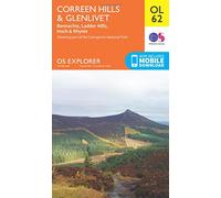 Explorer Ol62 Coreen Hills & Glenlivet Map With Digital Version - Orange, Orange One Size