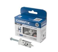 Corefix Spike Heavy Duty Plasterboard Fixings 4 Pack | Self-Drilling Drywall Anchors, Wall Plugs & Screws | M5 x 40mm Screws | Heavy Duty Wall Fixings, Suitable for Plasterboard Up to 25mm