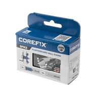 Corefix Spike Heavy Duty Plasterboard Fixings 8 Pack, DIY Kit with M5x40mm Screws. Easy to Install with NO Drill Required. Drywall Anchor, Wall Plug Alternative Suitable for All Plasterboard Types.