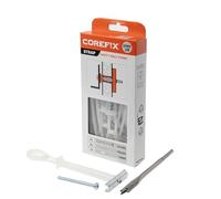 Corefix Strap Cavity Wall Fixing 4 Pack (M5x60mm), Heavy Duty Metal Universal Toggle for Plasterboard, Hollow Brick or Block. Secure Hold, Easy to Install & Adjustable Up to 35mm Deep.