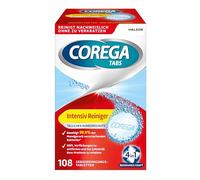 Corega Intensive Cleaning Tabs for Removable Dentures 108 Tablets