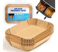Coreint Air Fryer Liners 200 PCS -Airfryer Liners Disposable Primium Quality Unbleached Greaseproof Compatible with COSORI, Ninja, Tower,Tefal, Russell Hobbs Fryers Non-Stick Fryer Accessories