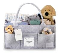 Coreint Nappy Caddy Organiser Large,Diaper Caddy,Unique Stylish Baby Shower Gift