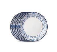 Corelle 3129B Chip Resistant 1137568 Style Collection Lunch Plates, Glass, Portofino, Blue