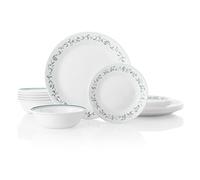 Corelle 18-piece Dinner Set, Country Cottage, Blue and White Service for 6, Chip Resistant Dinnerware, Includes 26cm Dinner Plates, 17cm Salad/Side Plates and 530ml Soup/Cereal Bowls