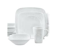 CORELLE Boutique Cherish Embossed Square 16-pc Set