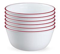 Corelle,Glass 28oz Red Band Bowl 6pk