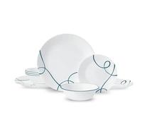 Corelle Lia 12-Piece Chips & Cracks Resistant Dinnerware Set, Service for 4