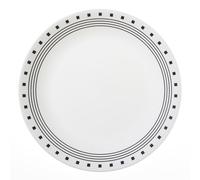 CORELLE Livingware City Block Dinner Plates, 10.4-Inch, Set of 6