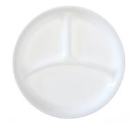 Corelle Livingware Winter Frost White 8.5" Divided Lunch Plate (Set of 4) by Corelle Coordinates