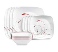 Corelle Square Splendor 12-Piece Dinnerware Set, Service for 4