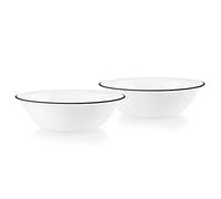 Corelle Style Chip Resistant 2qt (1.9L) Rimmed Bowl Black 2-Pack