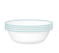 Corelle Vitrelle Glass Dinnerware Set, Chip & Crack Resistant Triple Layer Glass, 4-PC Bowl, Terracotta Dreams