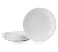 Corelle Winter Frost 6-Pack Lunch Plates, White 8.5" / 21.6cm