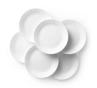 Corelle Winter Frost Plates White Dinner 10-1/4" Dia. (Pack of 6)