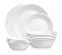Corelle Winter Frost White 16-piece Mugless Dinnerware Set, Service for 4