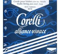 Corelli Strings For Violin Alliance E steel with loop end; Medium